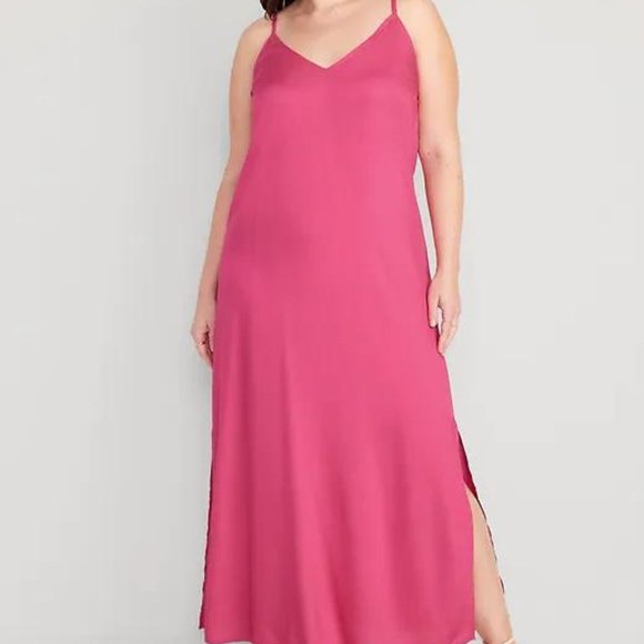 NEW Old Navy Tie-Back Maxi Slip Dress for Women - Picture 4 of 7